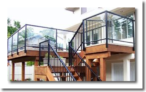 glass and picket railing system